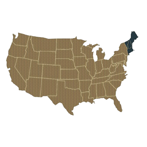 mapa de costa este en estados unidos