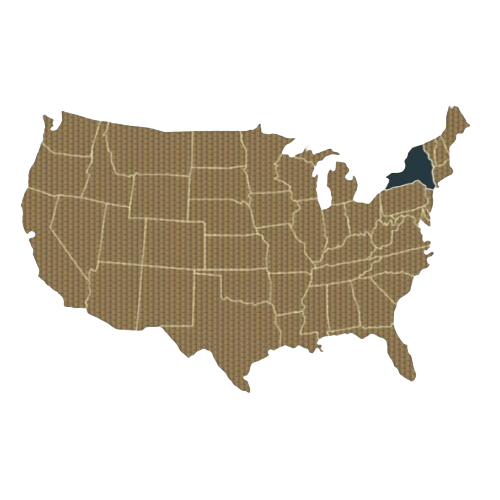 mapa de ny en costa este