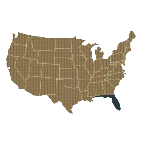 mapa usa florida