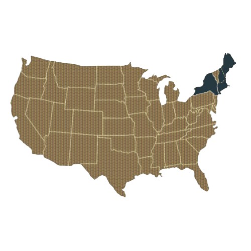 mapa usa costa este