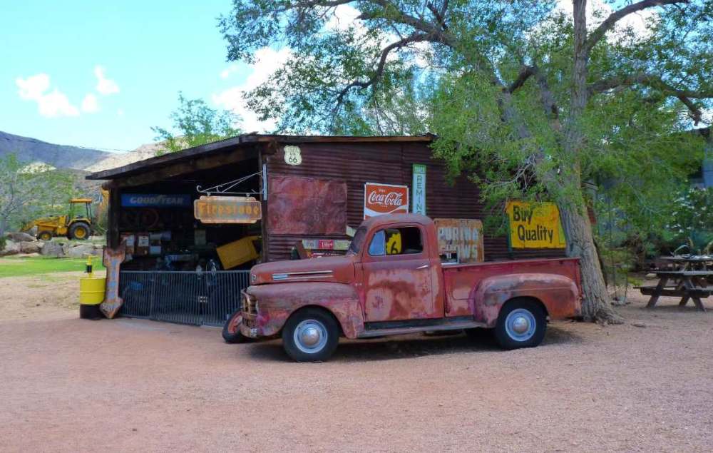 camioneta antigua de la ruta 66