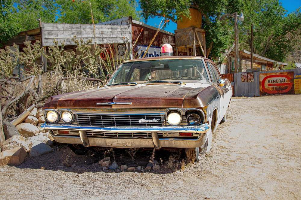 coche clasico de la ruta 66