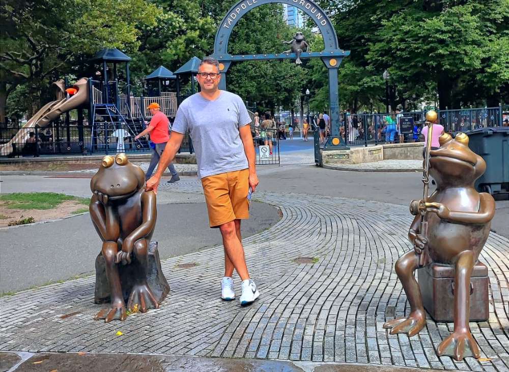 el parque common de boston en la costa este de estados unidos