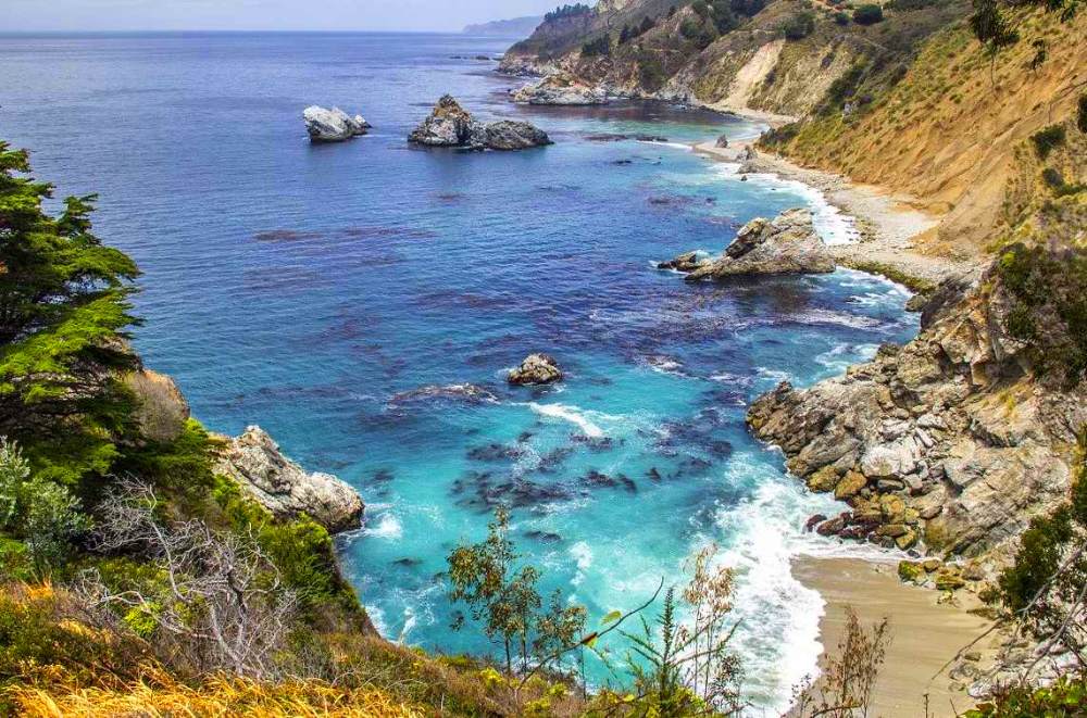 playa big sur en california 