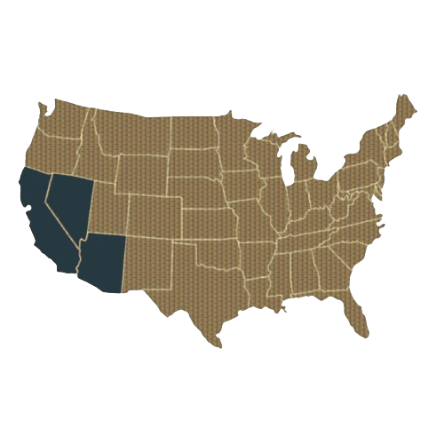 mapa de usa la costa oeste