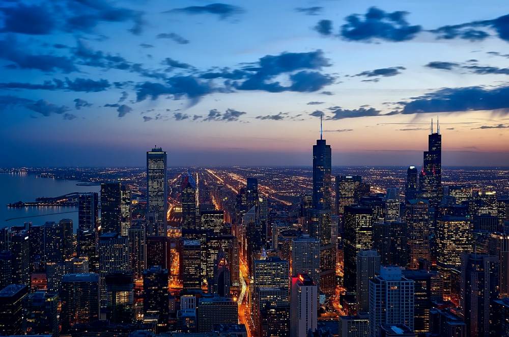 vistas de la ciudad al viajar a chicago
