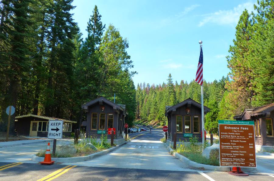 Entrada al parque de yosemite