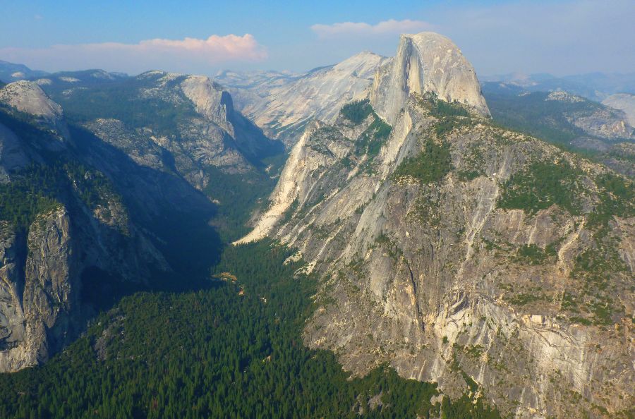 vista del half dome yosemite
